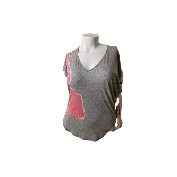Juicy Couture Heather Grey Butterfly Top NWT - Picture 1 of 8
